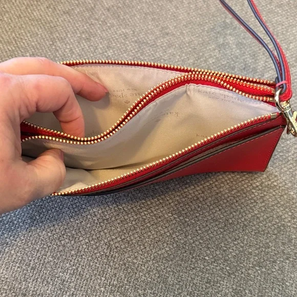 Kate Spade Vibrant Red Wristlet Clutch - Picture 5 of 11